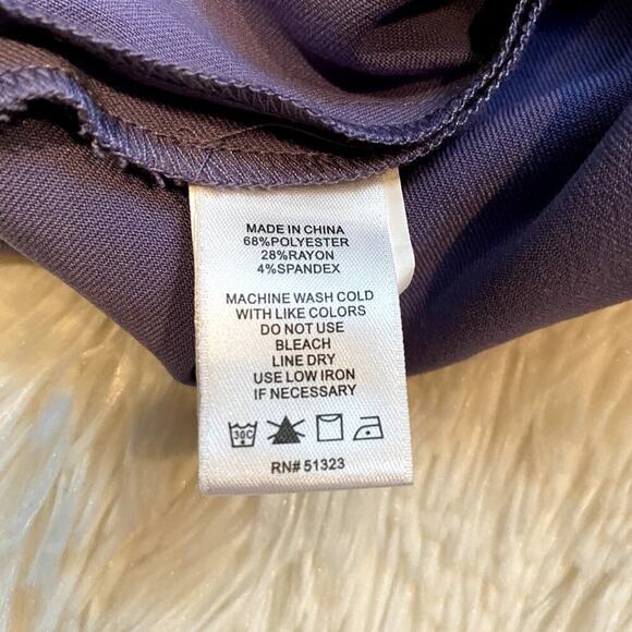 1.STATE  Split Cuff Straight Leg Lavender (Purple) Pants - Sz. 14W (NWT) - Picture 9 of 11